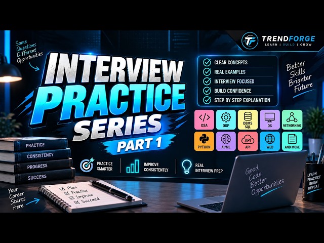 INTERVIEW PRACTICE SERIES | PART 1 🚀 | Can You Answer in 40 Seconds? | Technical Interview