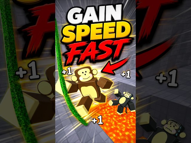 How to gain speed fast speed monkey escape, how to level up fast #roblox