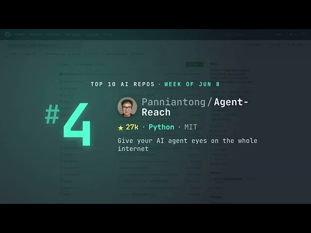 Top 10 AI GitHub Repos This Week — Week of Jun 8