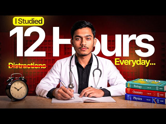 How I Studied 12 Hours Daily to Crack NEET & JEE in 8 Months🔥