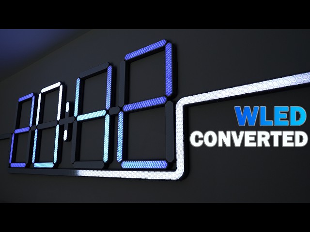 My Giant 7-Segment Clock Finally Runs WLED