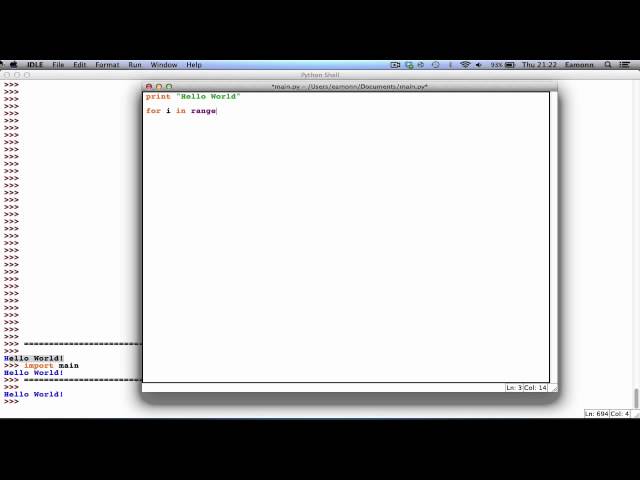 Python 2.7.2 Programming Tutorial #5: Modules!