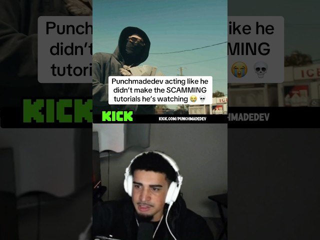 Punchmadedev acting like he didn’t make the SCAMMING tutorials he’s watching 😭 💀 #punchmadedev