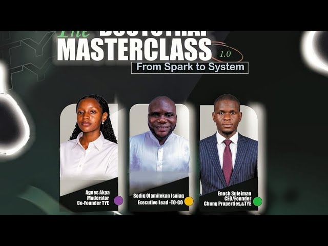 From Spark To System - The Bootstrap Masterclass 1.0 | TYE-2026 