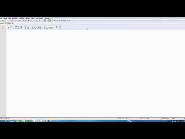 CSS Tutorial 1   introduction