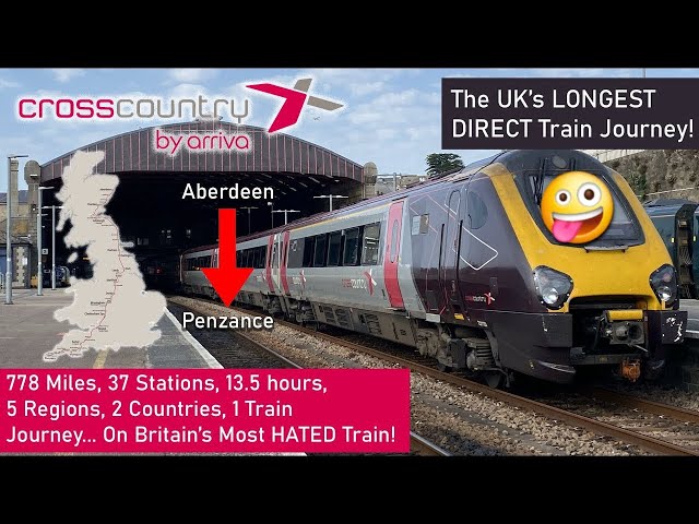 Aberdeen to Penzance 2025 13hrs on 1 train
