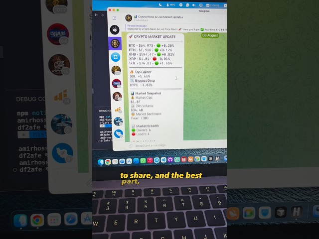 I Built an Automated Crypto Telegram Channel 🤖 #shorts #telegram #crypto