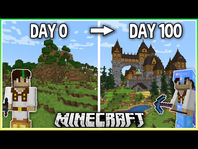 I Spent 100 Days Building a Minecraft Mega Base!
