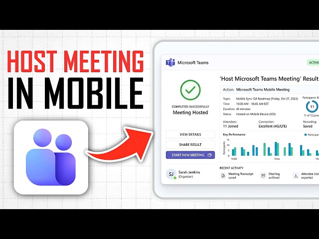 How to Host Microsoft Teams Meeting in Mobile (Full Guide)