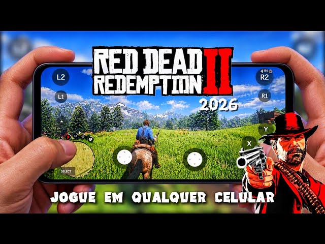 SAIU!😱🔥COMO JOGAR RED DEAD REDEMPTION 2 NO ANDROID E IOS (FÁCIL E RÁPIDO EM 2026)