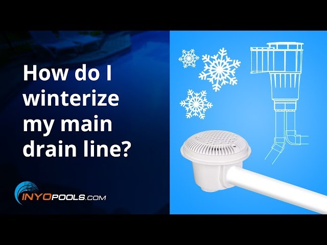 How do I winterize my main drain line?
