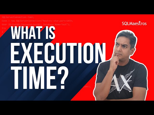 SQL Server Query Tuning – What is the execution time? (by Amit Bansal)