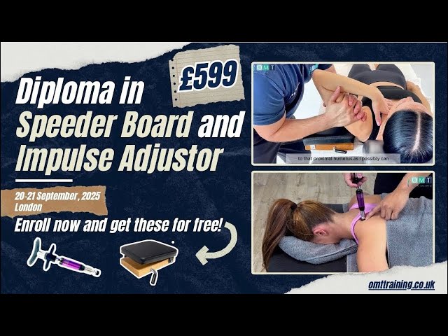 Learn Speeder Board & Adjustor Techniques – CPD Diploma (London, Sept 2025)