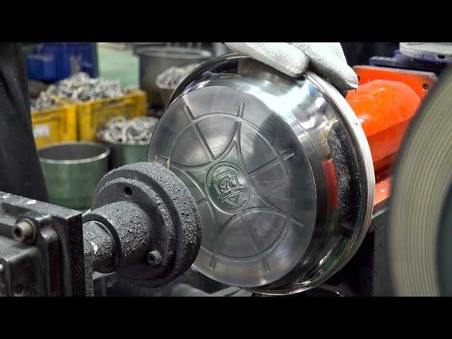 Non Stick Stainless Pan Factory. Perfect Frying Pan Manufacturing Process