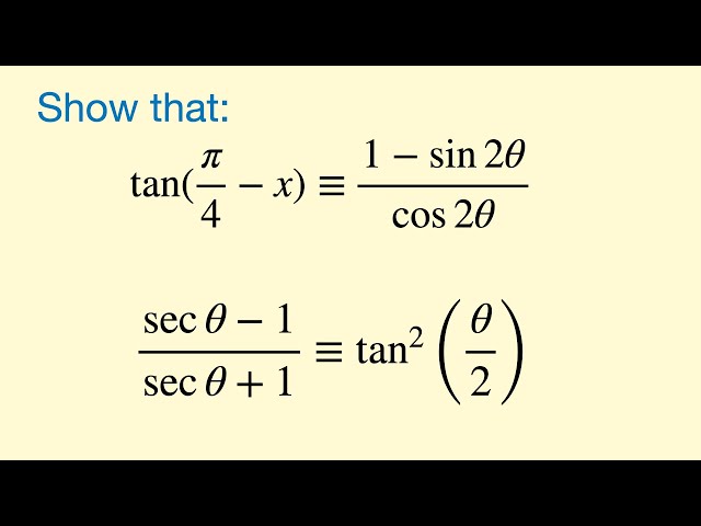 The Double Angle Formulas - (4 of 4: Trigonometric Identities)