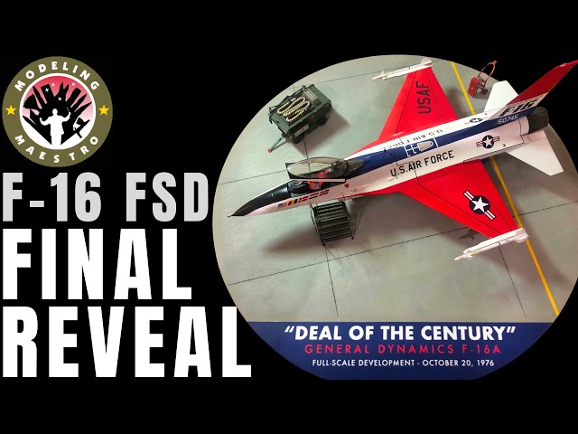 Finishing the Hasegawa 1/48 F 16A FSD | From Classic Kit to Red, White & Blue 4K