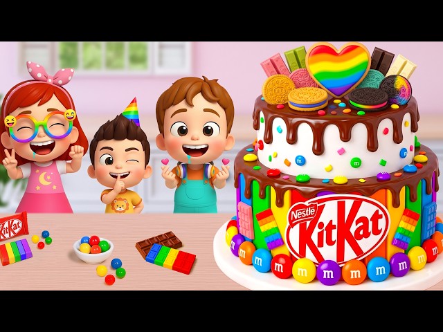 Miniature Rainbow Cake Tutorial 🌈 Making Yummy Mini Rainbow Chocolate Candy Cake Recipe 🎂Yummy Teeny