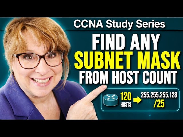 Find Any Subnet Mask from Host Count | CCNA 200-301 Subnetting Tutorial