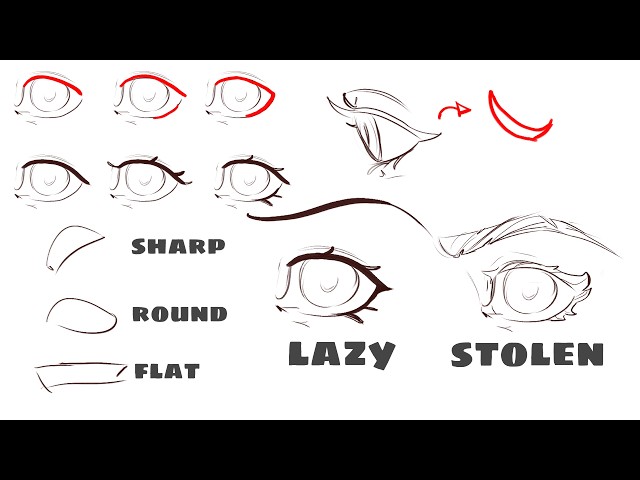 how i design eyebrows and eyelashes, simple and detailed