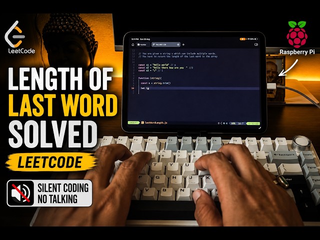 Solving Length of Last Word | LeetCode DSA on iPad