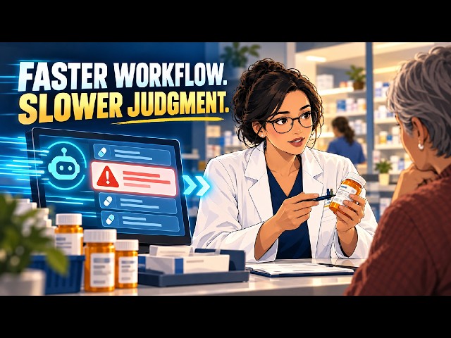 The AI-Assisted Pharmacist: Faster Medication Workflows, Slower Judgment