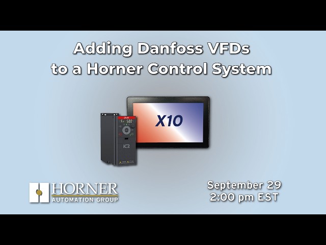 Adding Danfoss VFDs to a Horner Control System