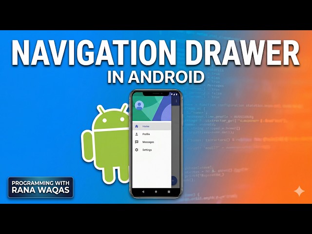 Android Navigation Drawer Tutorial | Java Android Studio Tutorial for Beginners
