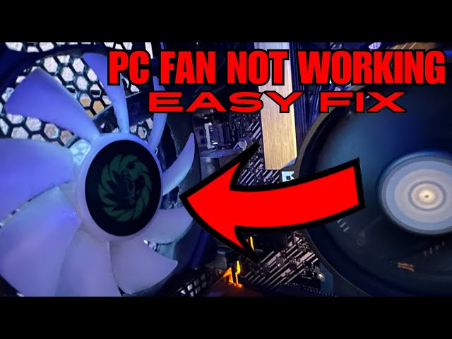 PC Fan Not Spinning *EASY* FIX