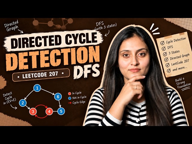 Cycle Detection in Directed Graph | DFS | Recursion Stack | Python, Java & C++