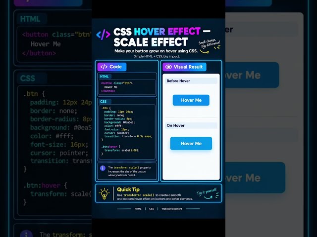 Make your buttons feel more interactive with just one CSS property ✨