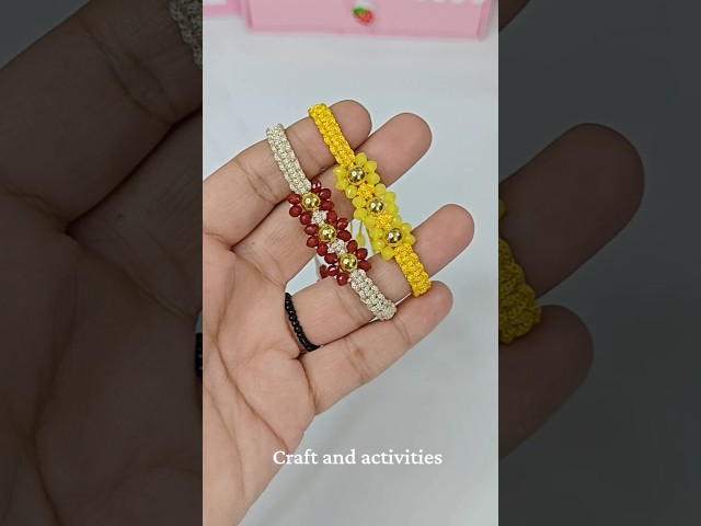 Diy Macrame Thread Bracelet#threadbraceletdesign