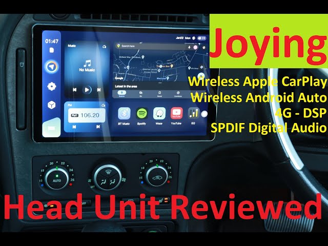 Epic Joying Head Unit - Snapdragon 2.2ghz CPU - 4gb RAM - 4G - DSP - Wireless Android Auto + Carplay
