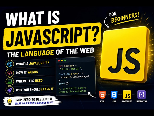 What is JavaScript? Complete Beginner's Guide (2026) | Learn JavaScript from Scratch