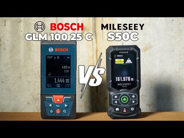 MILESEEY S50C vs Bosch GLM 100-25 C - Which Laser Measure Is Better?
