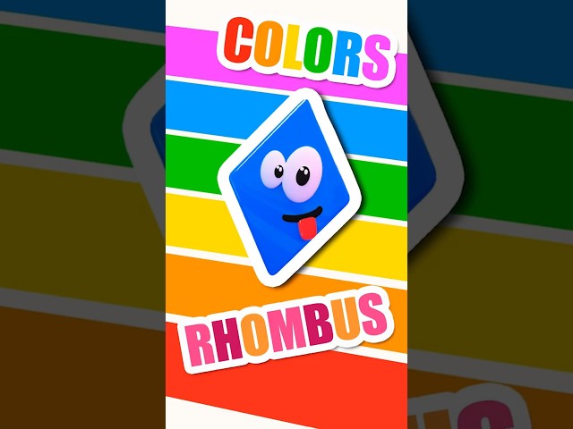 🔷 The RHOMBUS! ✨ Learning SHAPES & COLORS 🌈 #titounis #colors #songsforkids #shapes #rhombus