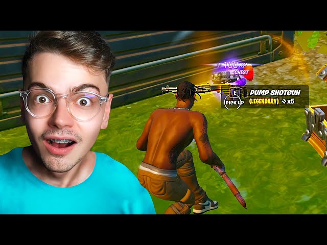 WHEN YOU GET *LEGENDARY PUMP* FROM THE FIRST CHEST... - Fortnite