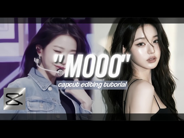 "MOOO" tiktok trend capcut editing tutorial