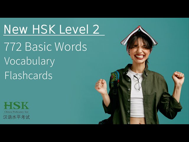 💯️👍️New HSK 2 - 772 Words Vocabulary Flashcards| HSK 3.0 Level 2