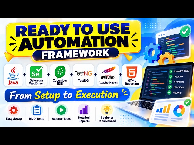 Ready To Use Automation Framework   Java, Selenium, Cucumber