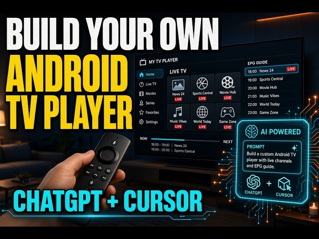 How to Build Your Own IPTV Android TV Player with AI (ChatGPT + Cursor)