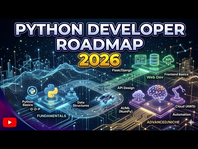 Python Developer Roadmap 2026: From Zero to Job-Ready | Skills, Projects & Career Path | Uplatz