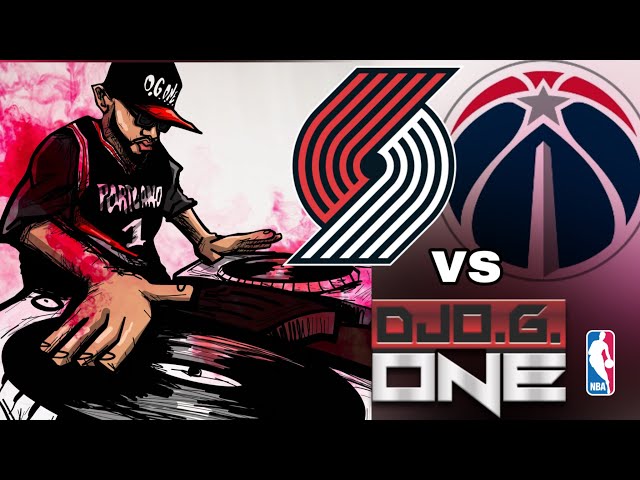 O.G.ONE shows love to Independent Artist at Trail Blazers vs Wizards game