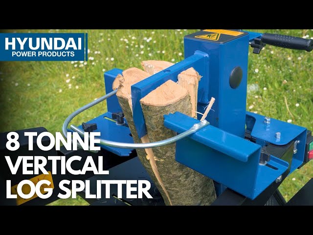 The 8 Tonne Vertical Electric Log Splitter That Makes Light Work of Winter Log Prep! The HYLS8000VE