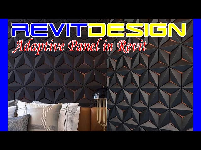 RD136. Parametric Adaptive Panel in Revit. Pattern Based and Adaptive Family in Revit.