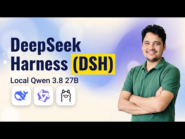 DeepSeek Harness (DSH) Setup with Qwen 3.8 27B Locally on Ollama - Full Tutorial