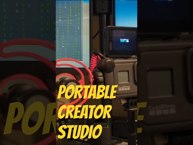Portable Studio Rig In Seconds #studio #linux #gopro #creator #contentcreator
