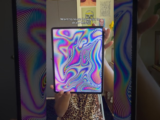 🎨Procreate Abstract Art Easy Tutorial🎨 #artstyle #procreate #artist #drawingtutorial #abstractart