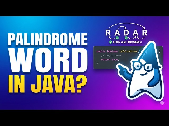 How to Check Palindrome String in Java