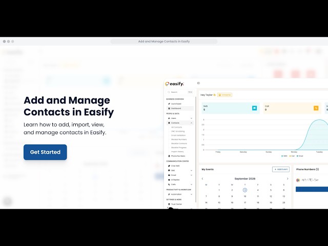 Add and Manage Contacts in Easify | Easify Marketing | Tutorial