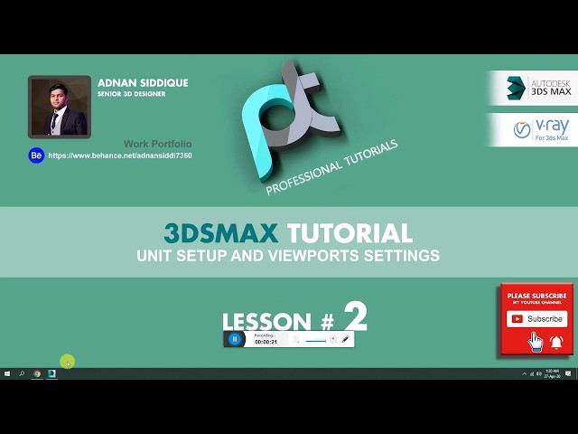 3ds Max Unit Setup And View ports Settings | Urdu / Hindi